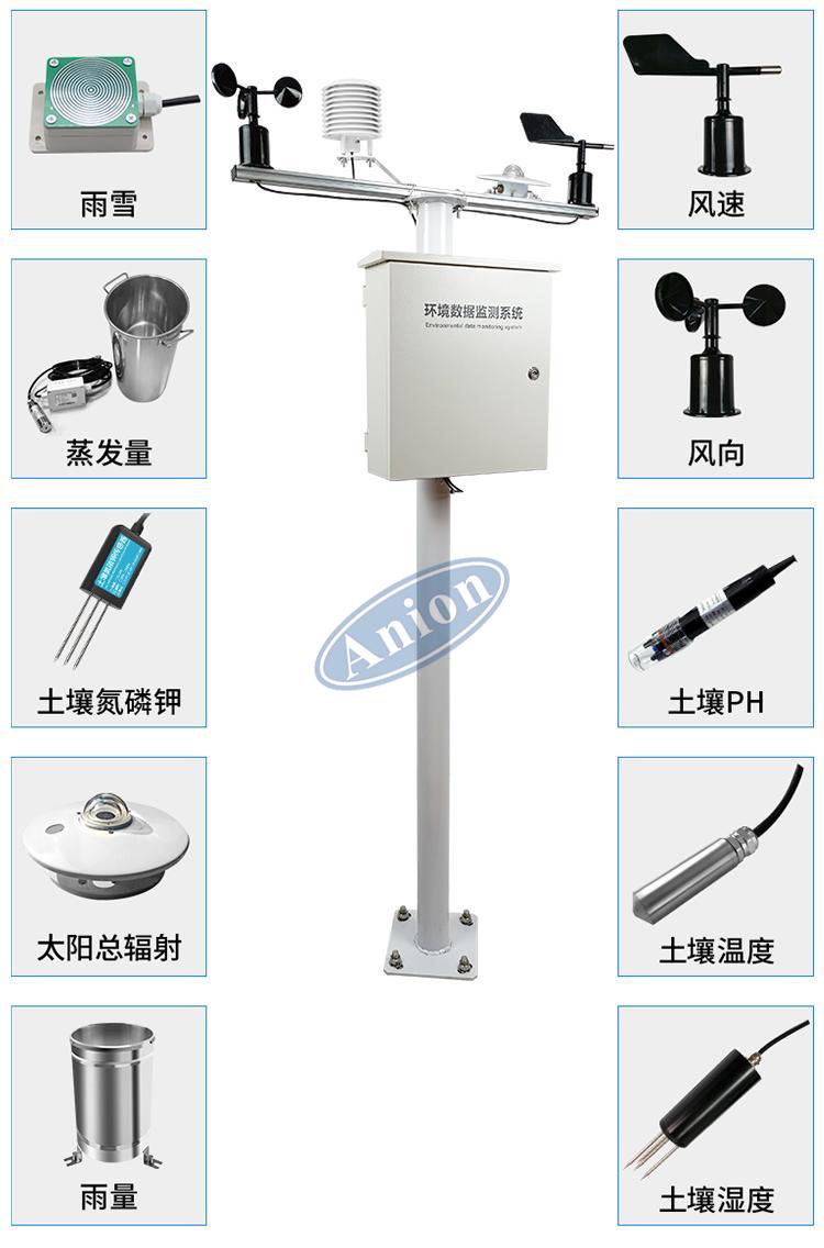 土壤墑情監(jiān)測站配置土壤溫濕度傳感器，耐腐蝕、抗氧化、抗風(fēng)